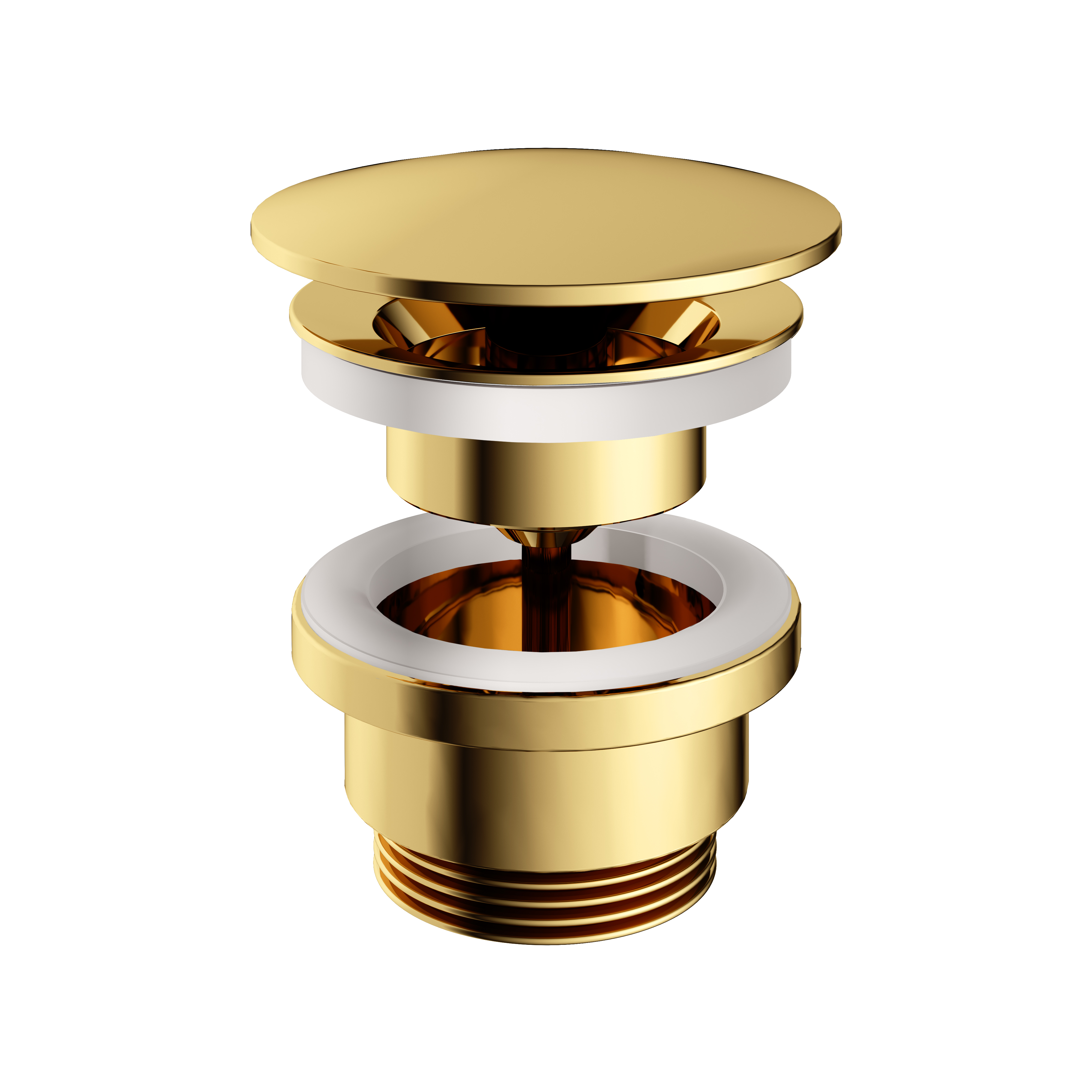 Hotbath Pal Vaste Waste Gepolijst Messing PVD