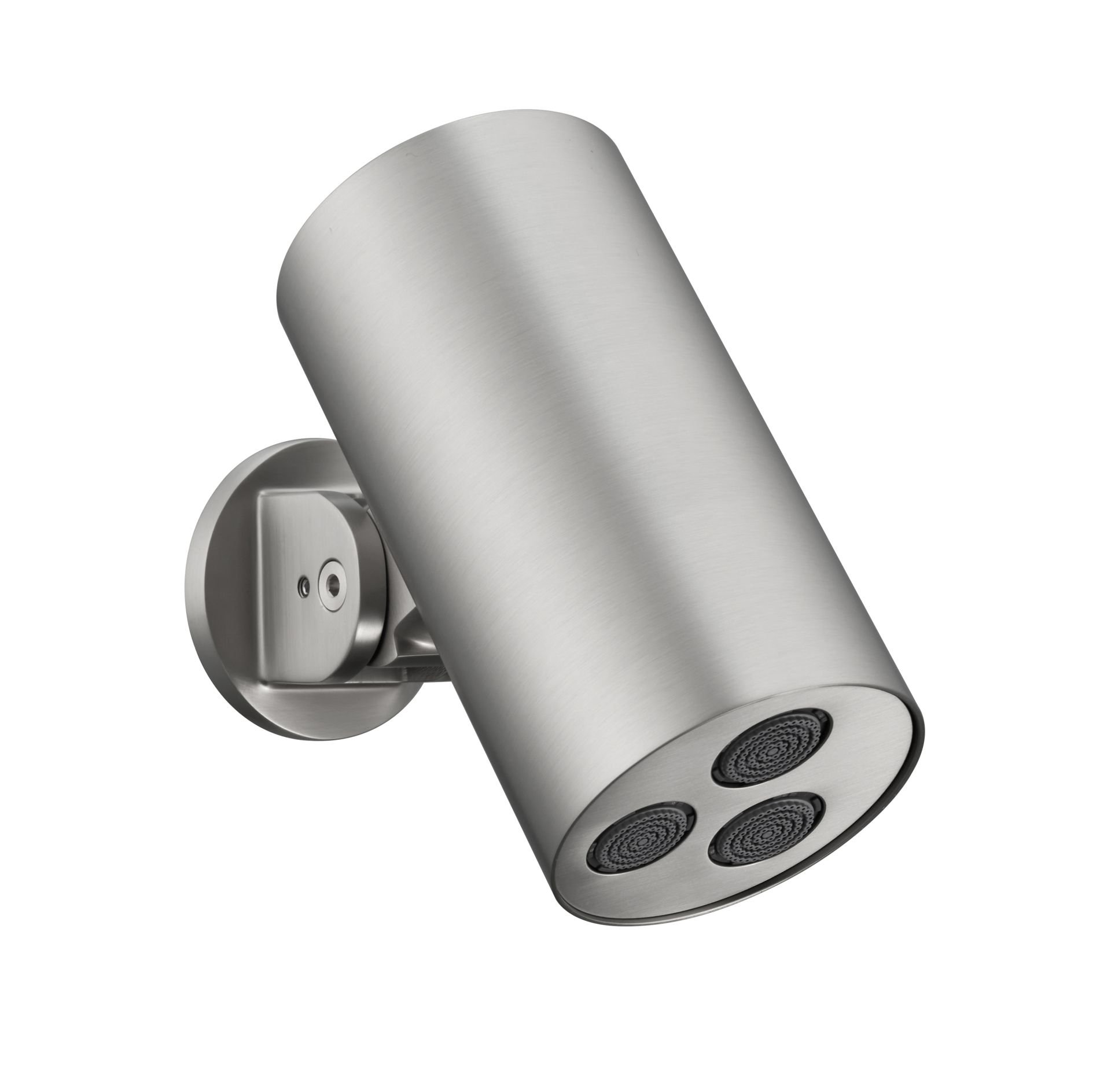 Uniforma Handdouche Cilinder - 1 Stand - Muurmontage - 8X15 cm - Geborsteld RVS