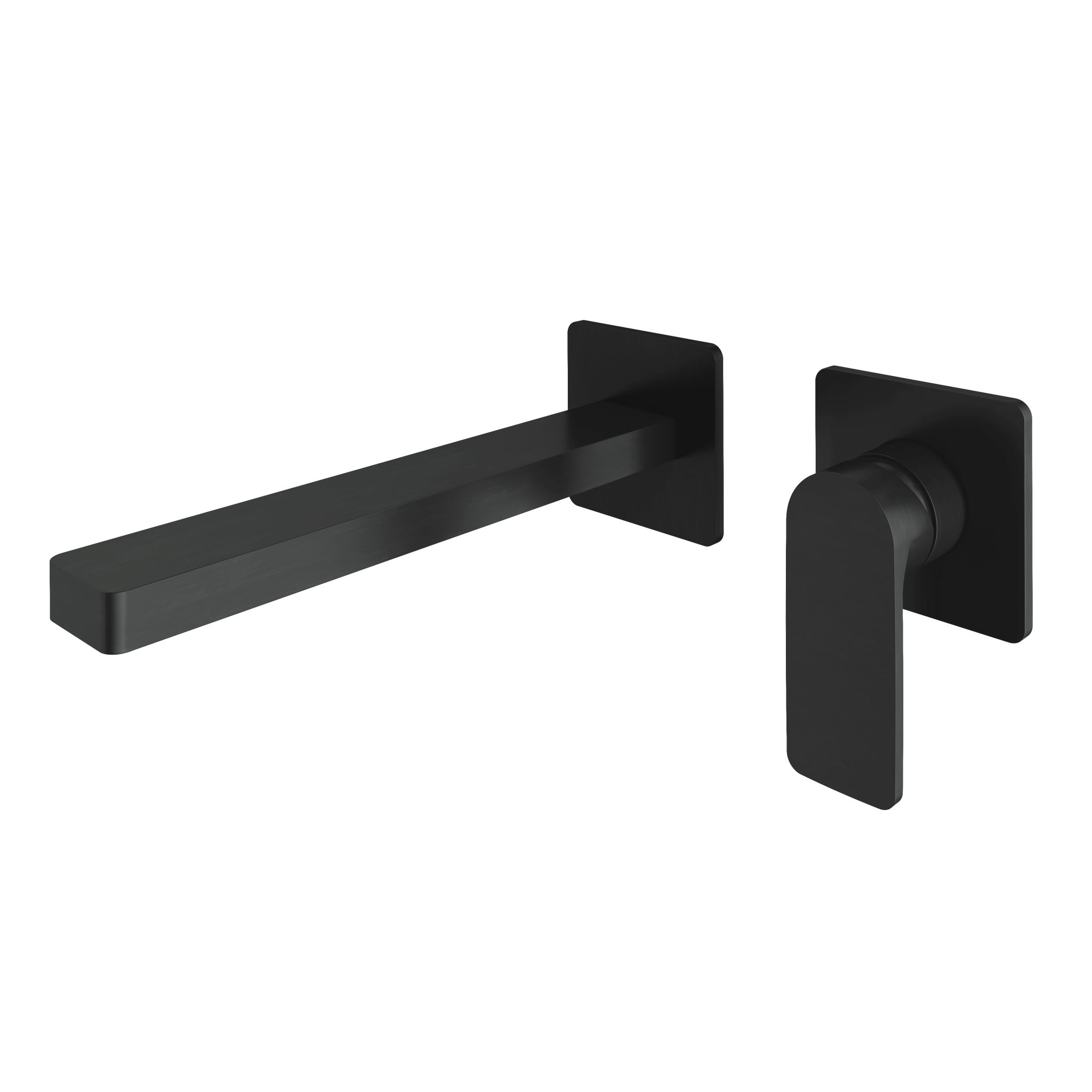 Hotbath Gal Afbouwdeel - Inbouw Wastafelmengkraan Met 20cm Uitloop Geborsteld Gunmetal PVD
