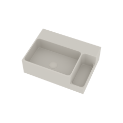 Ideavit Fontein Soliddual 1.0 50x36x15.5 cm Solid Surface Met Opbergruimte Mat Wit