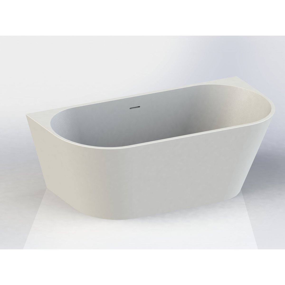 Pinto back to wall ligbad 170x73 mat wit