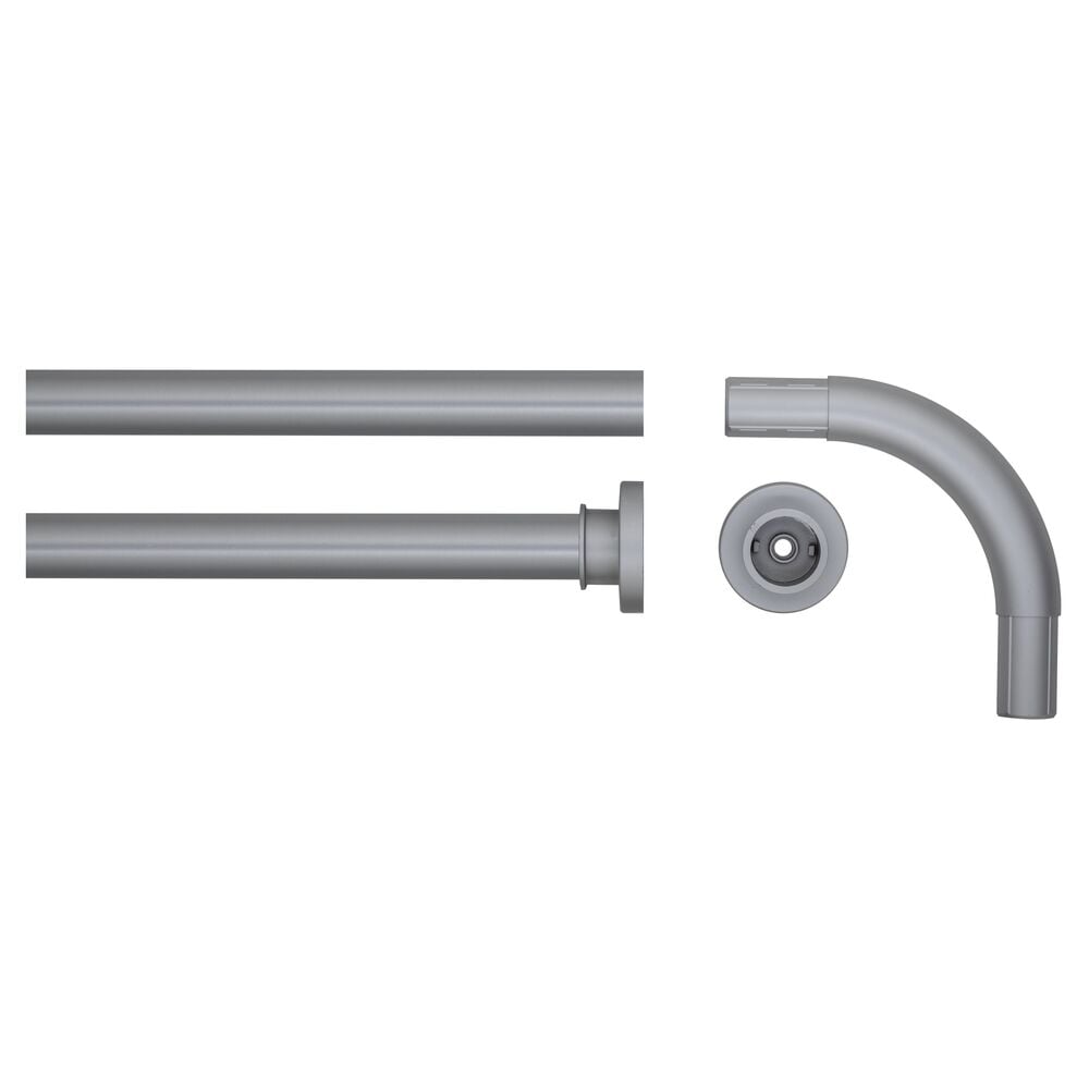 Sealskin Seallux Douchegordijnstangset Mat aluminium