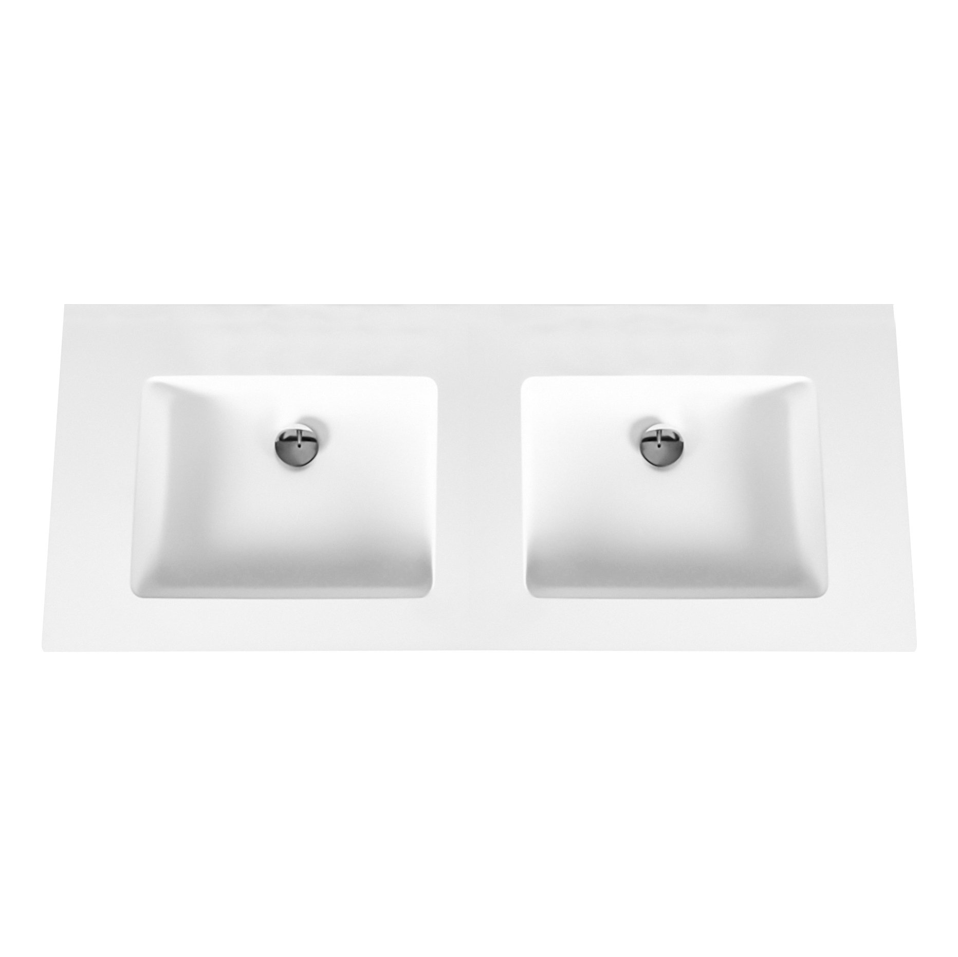 Aloni Solid Surface Wastafel Zonder Kraangat 160cm