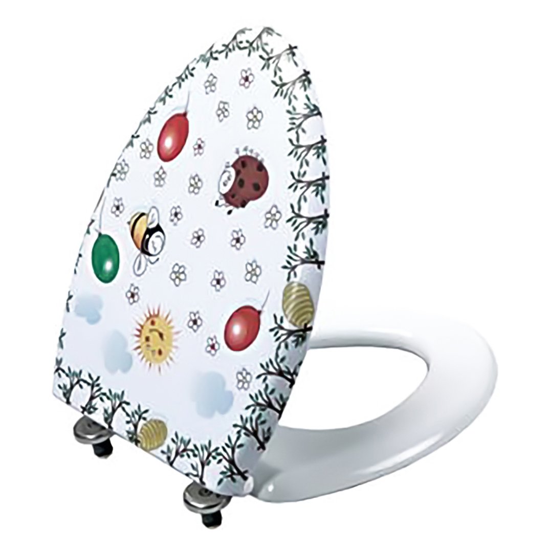 Creavit Wc-Zitting Duroplast Kids Inox Scharnieren