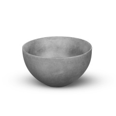 Looox Ceramic Raw Small, diameter 23 cm, Dark Grey
