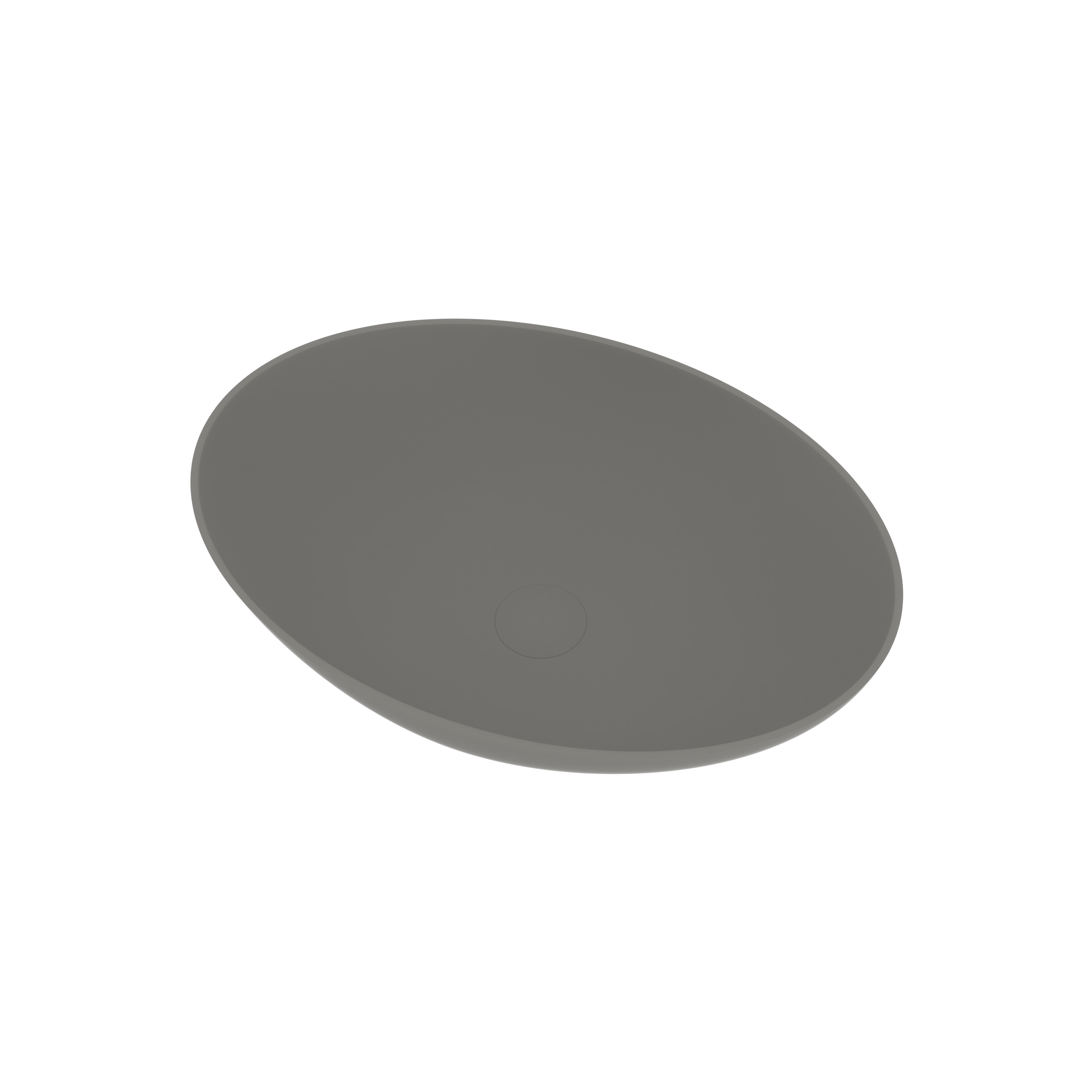 Ideavit Opbouwwastafel Solidthin 60x40x14.5 cm Solid Surface Mat Licht Grijs