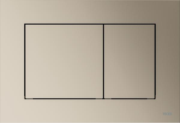 TECEnow WC-bedieningsplaat Voor Duospoeltechniek Nikkel Metallic