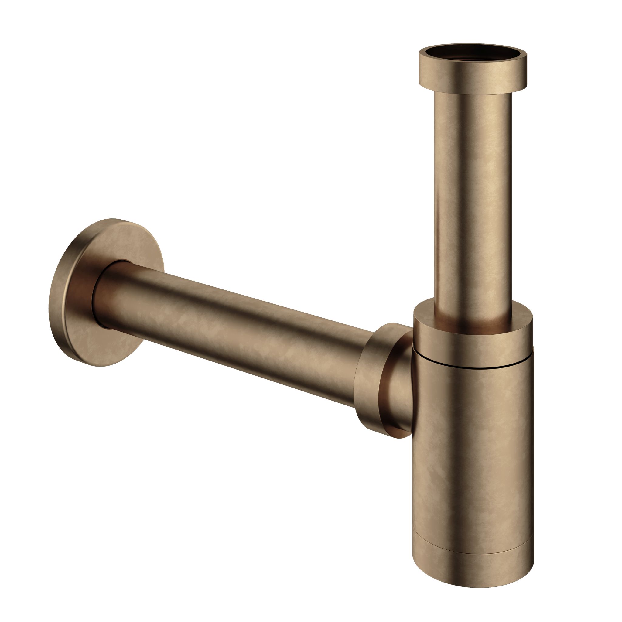 Hotbath Pal Sifon Laag Rond Verouderd Messing - Living Colours