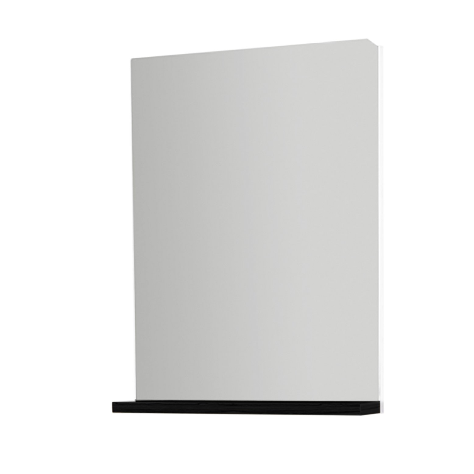 Aloni Elmas Zwart Spiegel Met Tablet 44x54,5x8,2cm