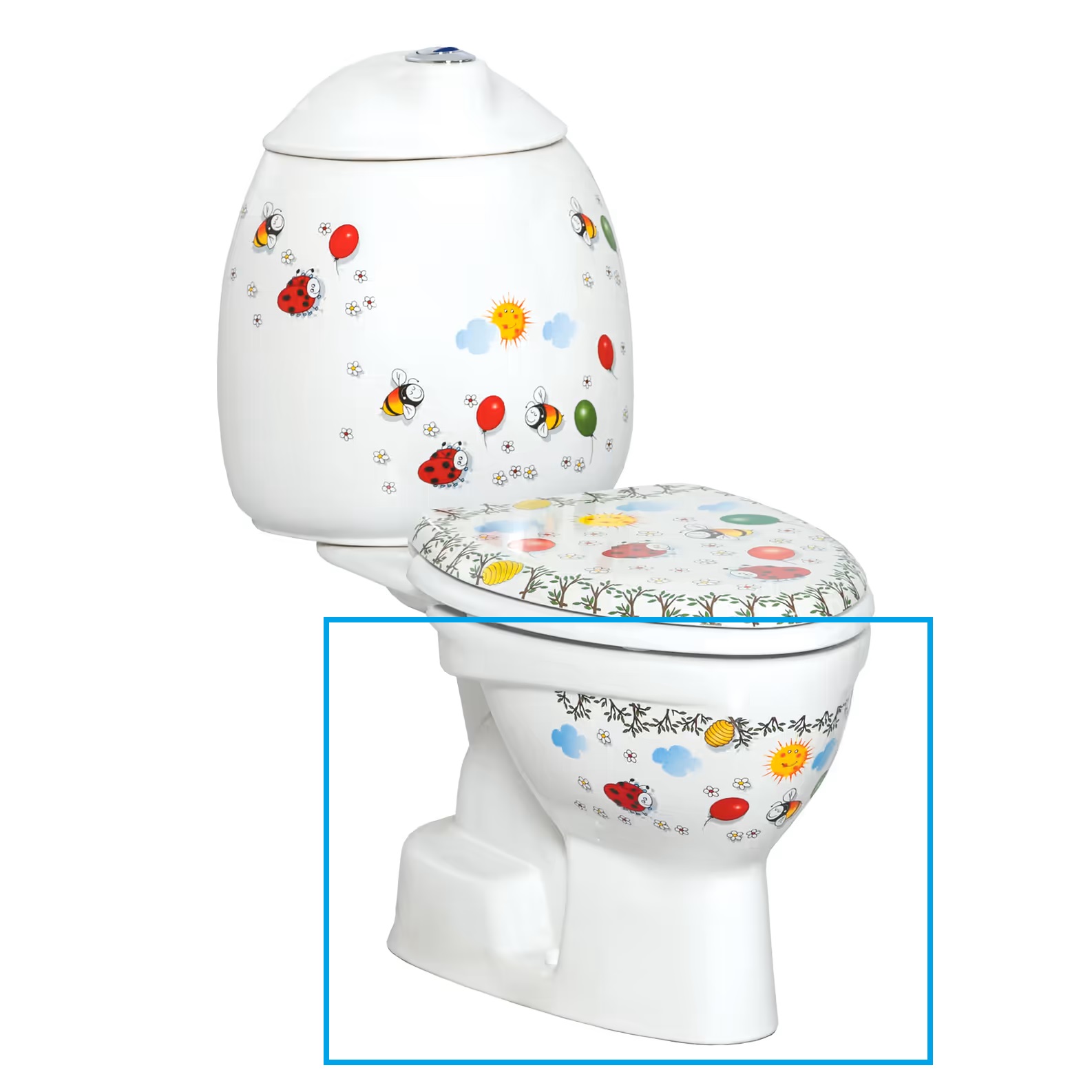 Creavit Staande Kinder-Wc Wit S-Trap