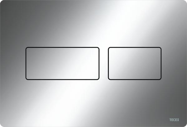 TECEsolid WC-bedieningsplaat Voor Duospoeltechniek Glanzend Chroom