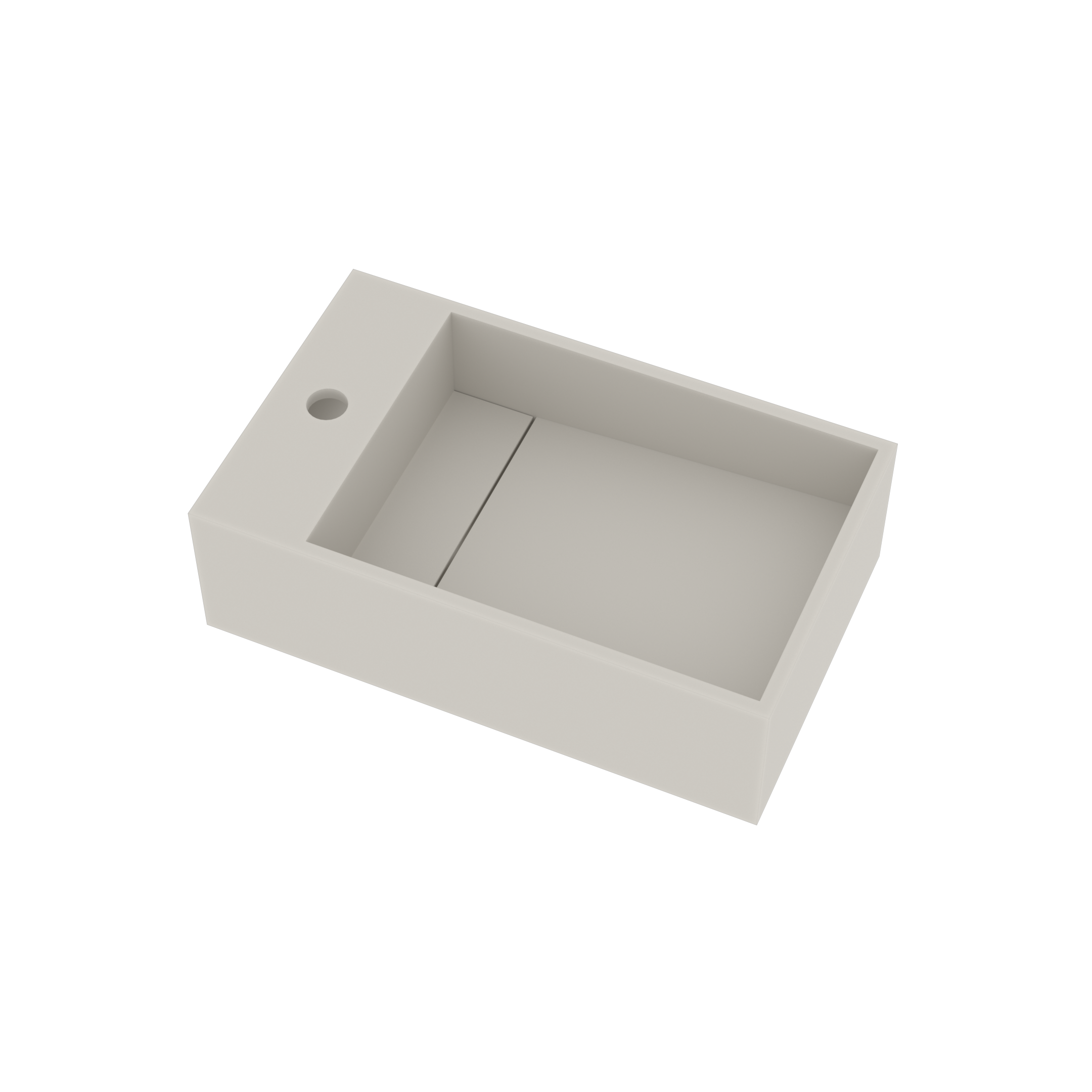 Ideavit Fontein Solidcube 50x30x15 cm Solid Surface Mat Wit