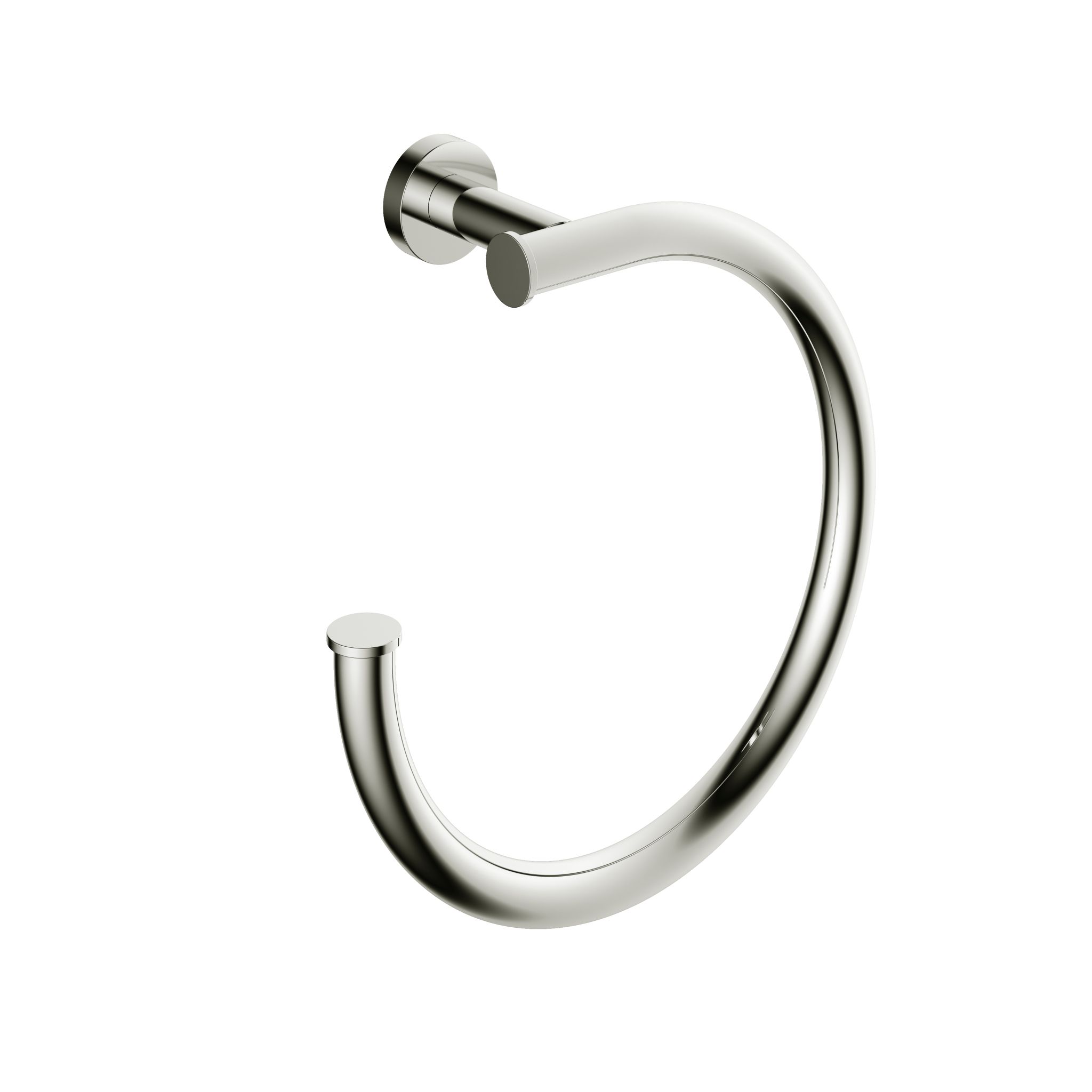 Hotbath Cobber Handdoekring Glans Nikkel - Living Colours