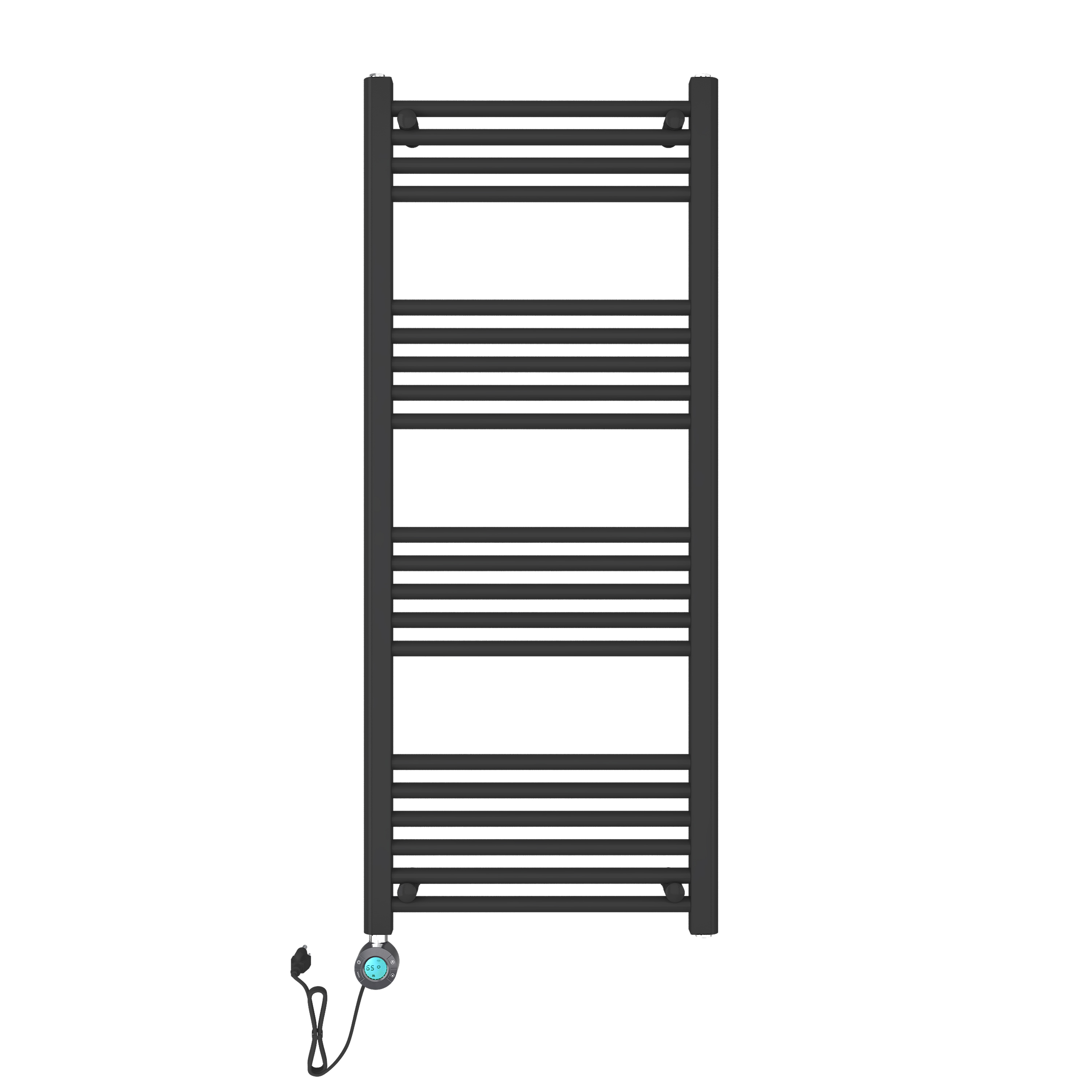 Belrad Handdoek Radiator Electrisch Op 220v Mat Zwart 1200x500-700w