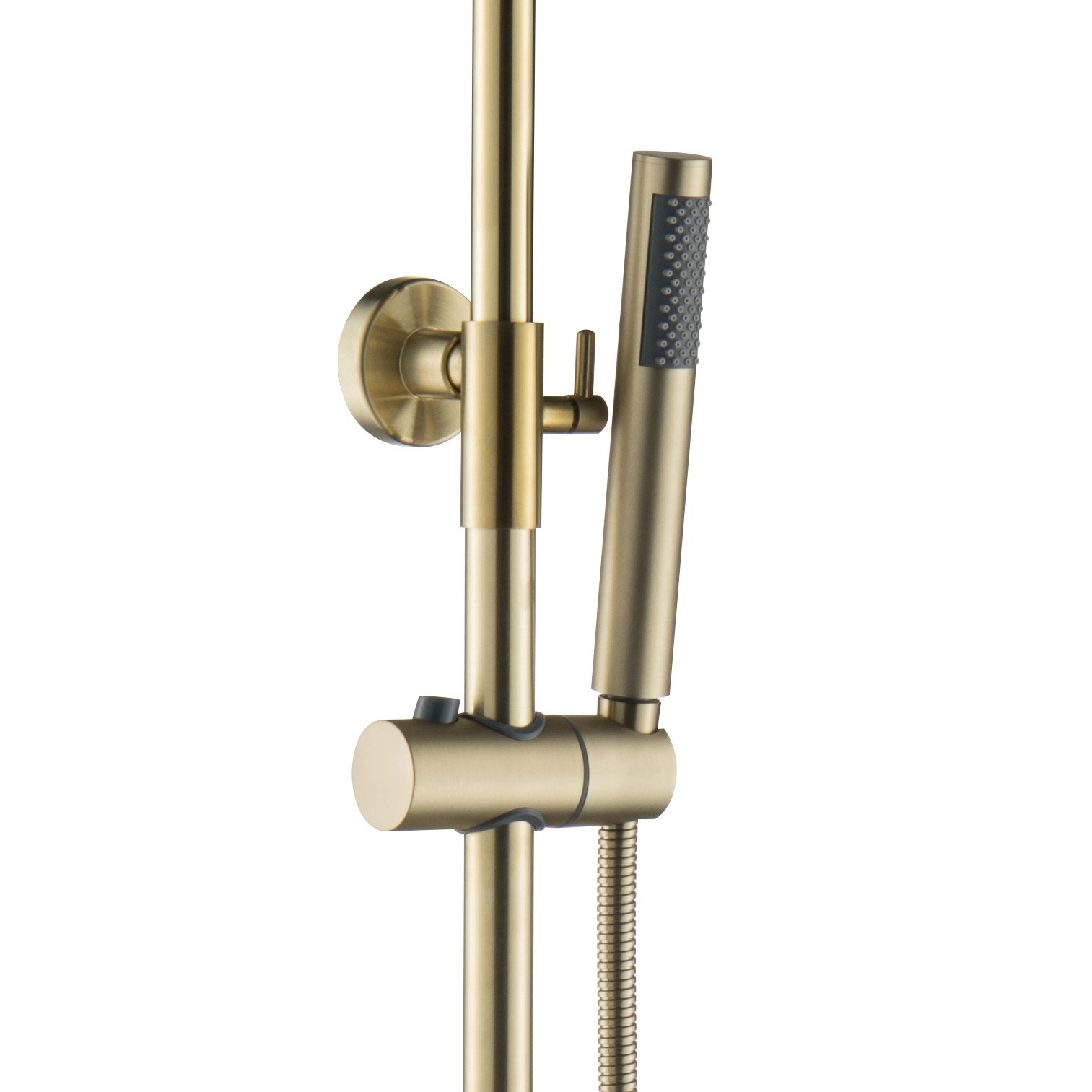 Creavit Aloni Thermostatische Douchekolom Optima Rondo Geborsteld Goud