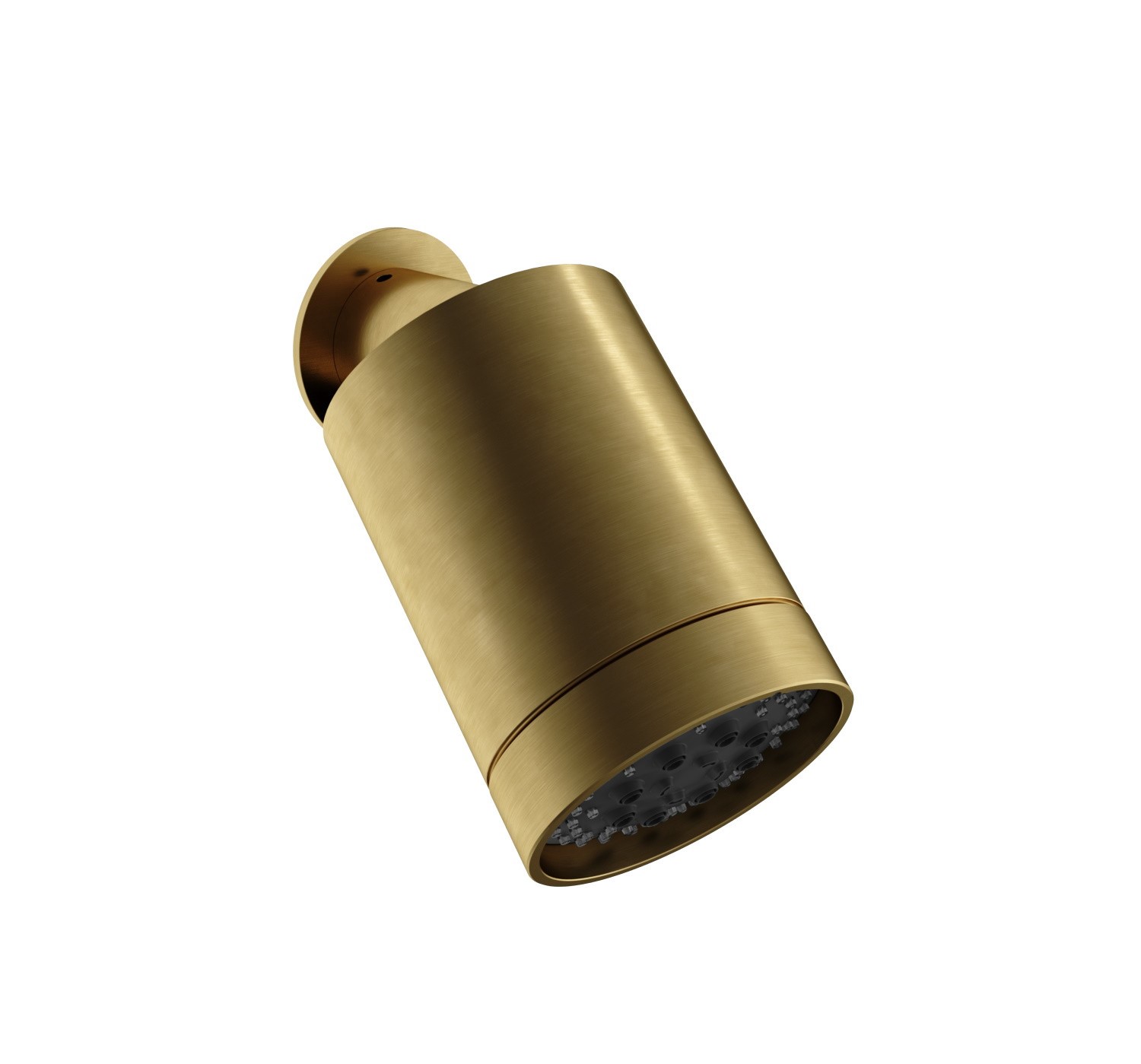 Hotbath Archie Beam 3 standen hoofddouche met muurbevestiging Geborsteld Messing PVD