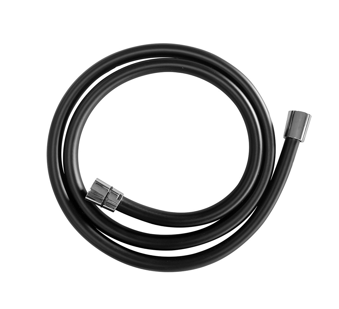 Wiesbaden Doucheslang Kunststof 150 Cm Mat Zwart / Chroom