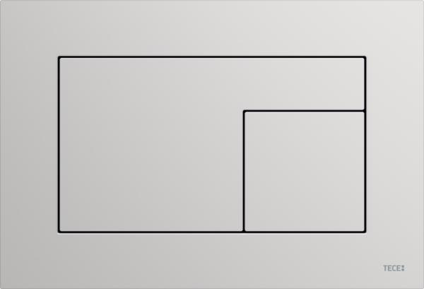 TECEvelvet WC-bedieningsplaat Voor Duospoeltechniek Steengrijs