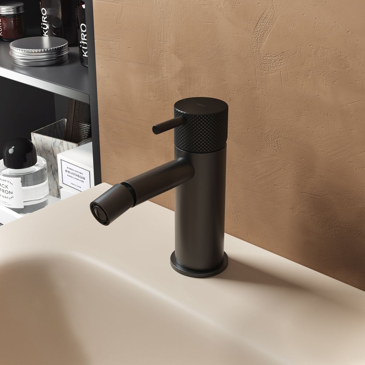 Hotbath Cobber X Bidetmengkraan Mat Zwart