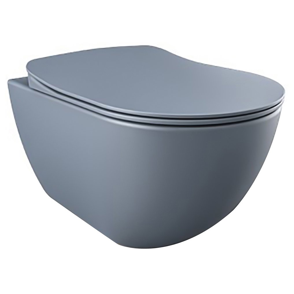 Creavit Design Ophang Wc Zonder Sproeier (Bidet), Mat Basalt