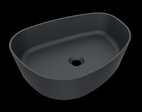 Arcqua Rocker Opbouw Waskom Organisch L 50x38 Mat Antraciet