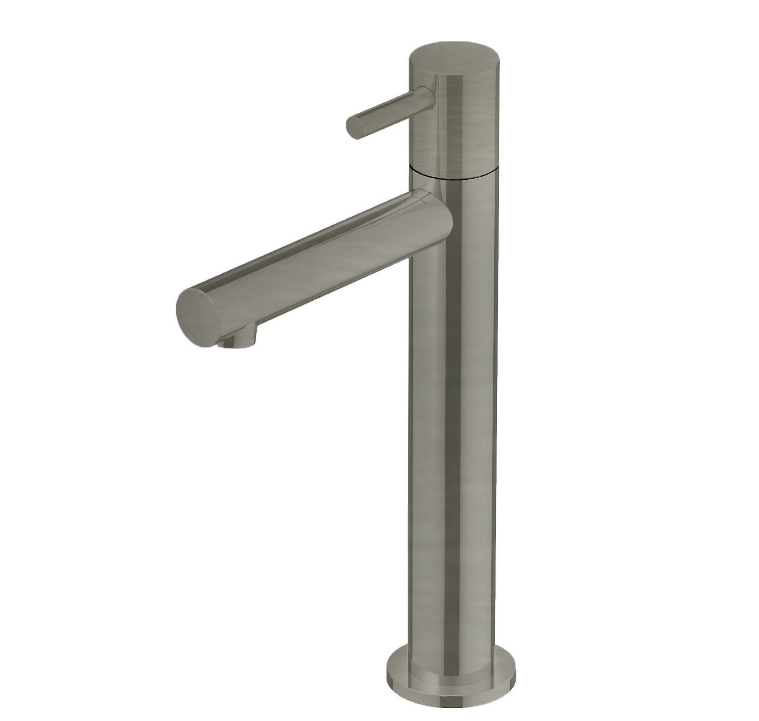 Hotbath Dude Opbouw Hoge Fonteinkraan Geborsteld Nikkel