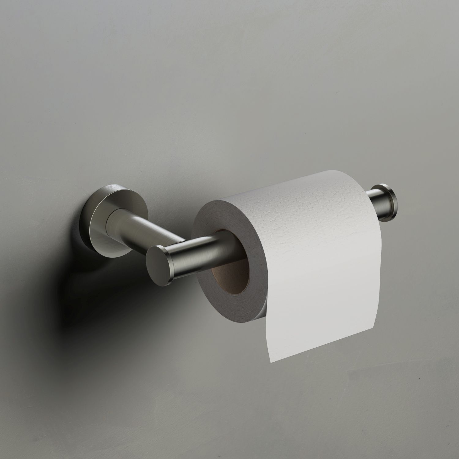 Hotbath Cobber Toiletrolhouder Geborsteld Nikkel