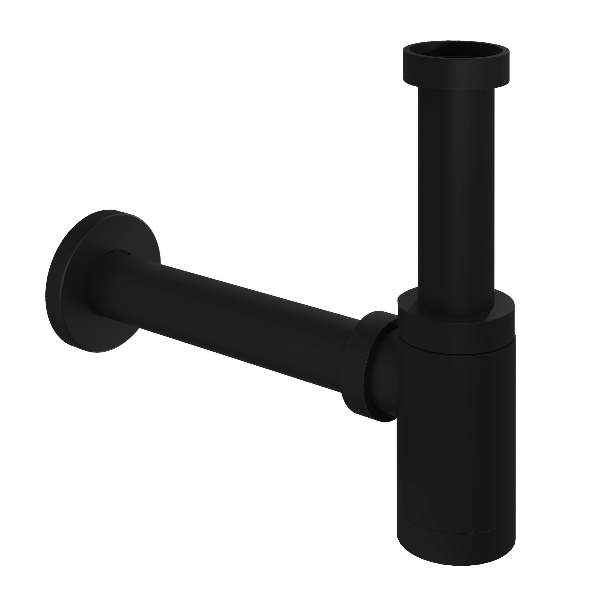 Hotbath Pal Sifon Laag Rond Mat Zwart