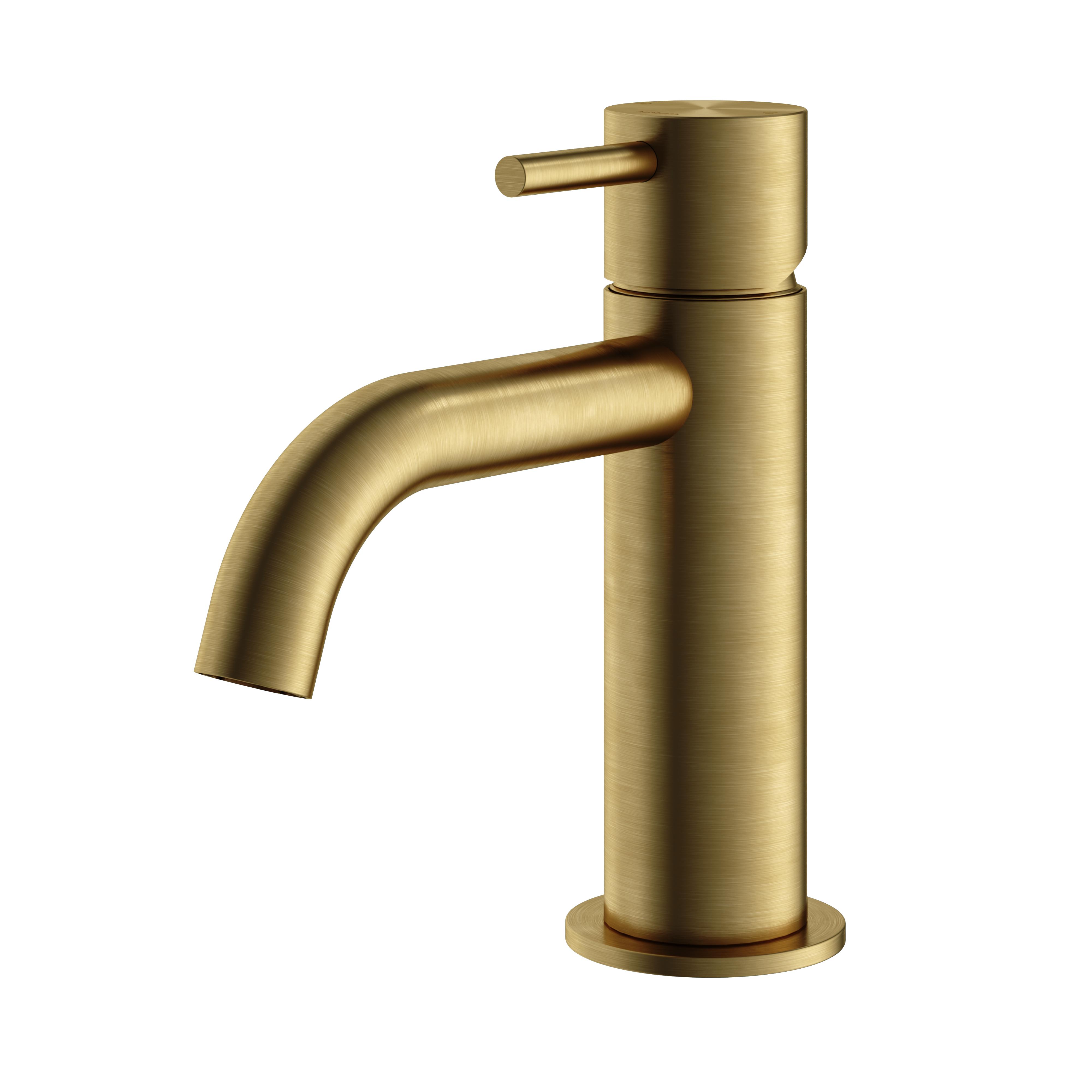 Hotbath Archie Opbouw Wastafelmengkraan Geborsteld Messing PVD