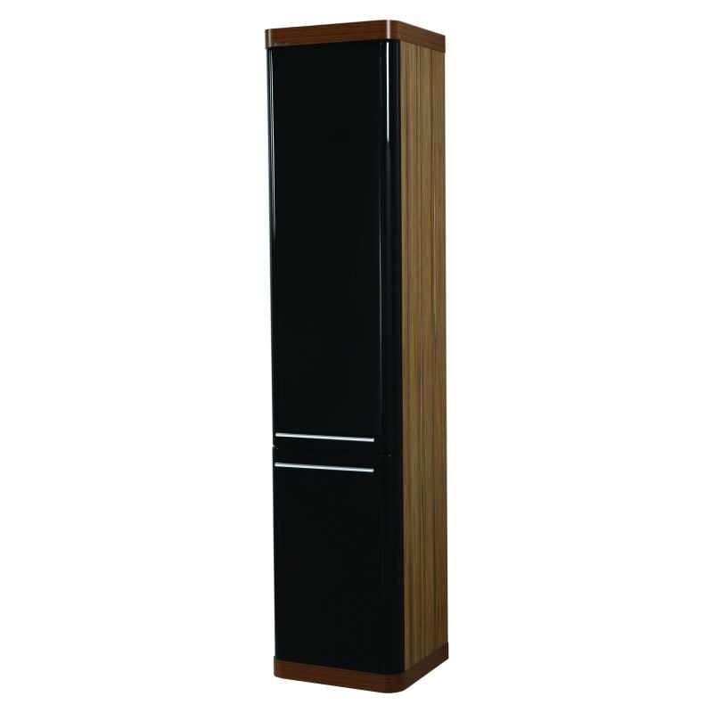 Creavit Piano Kolomkast Zwart-Bruin 40x180x35cm