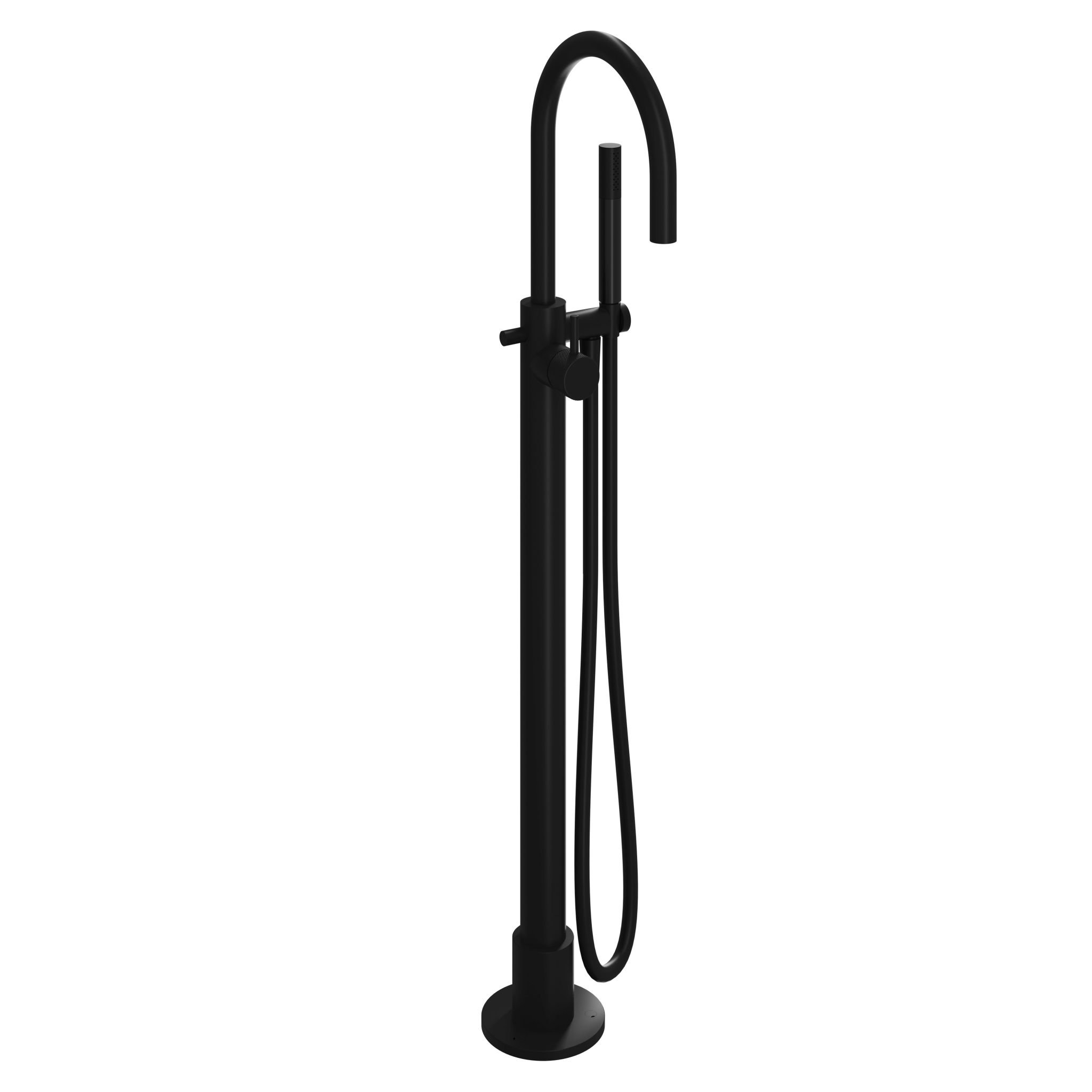 Hotbath Cobber X Afbouwdeel - Inbouw Wastafelmengkraan Met 18cm Uitloop Mat Zwart