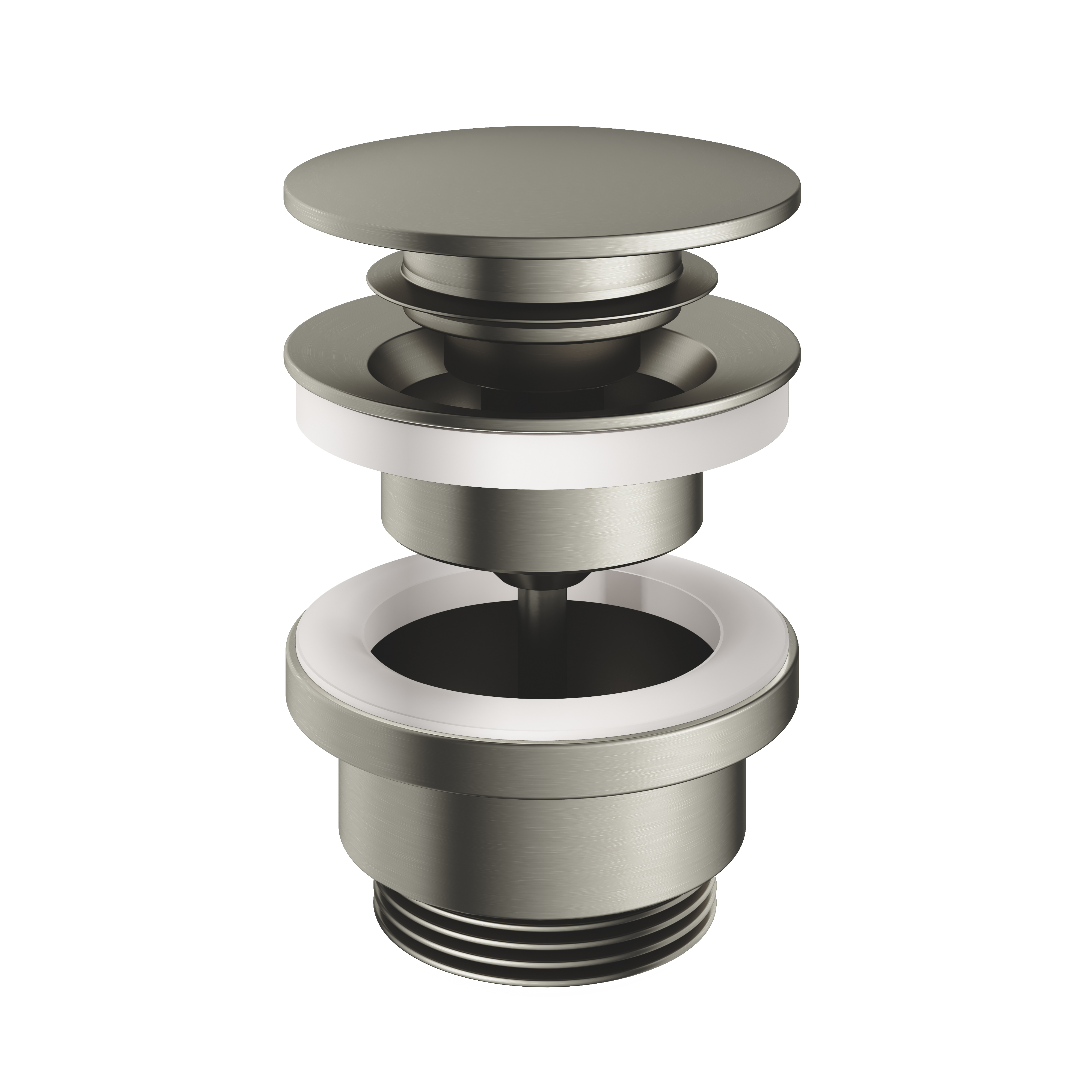 Hotbath Gal Clickwaste Geborsteld Nikkel PVD