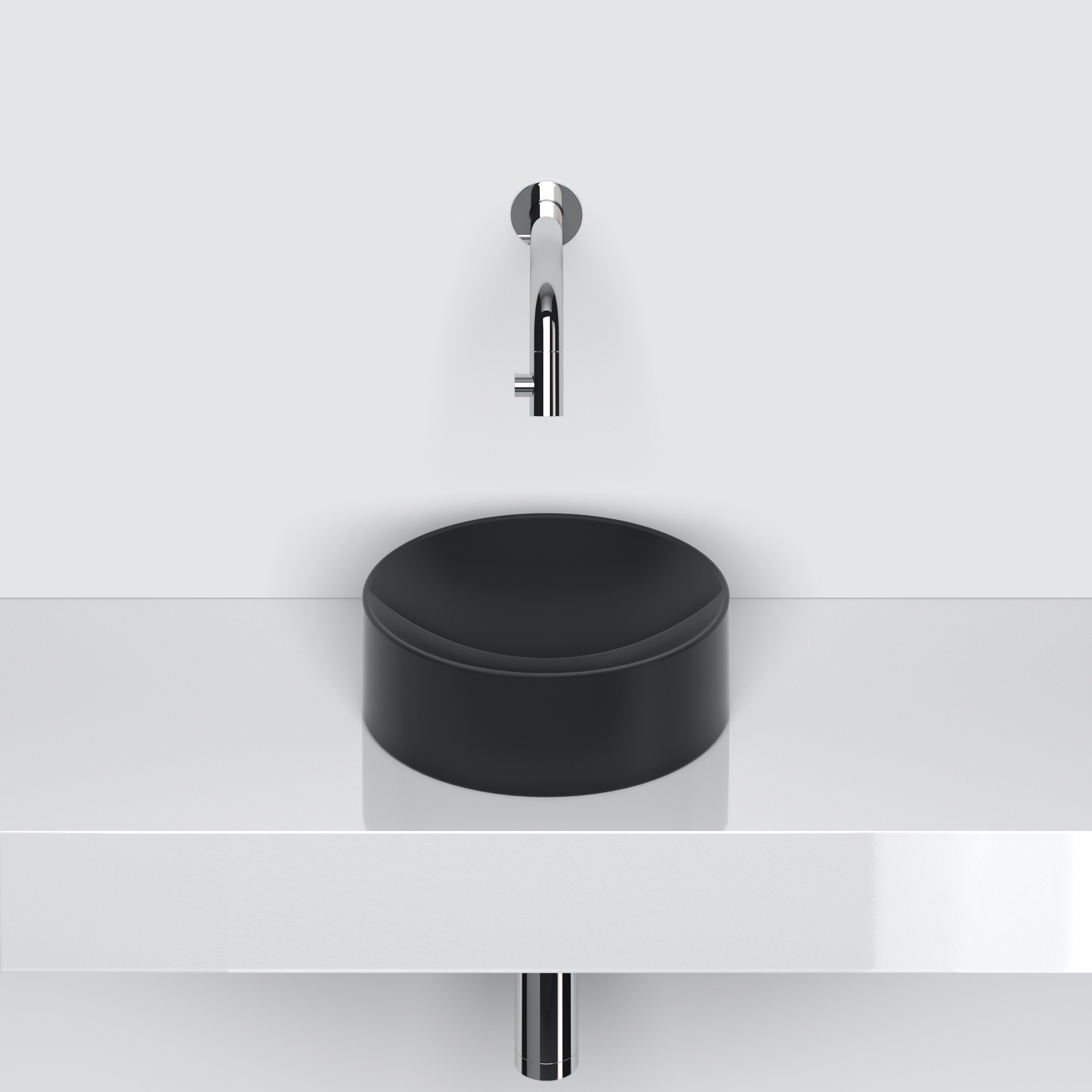 Clou Vale fonteinen keramiek fontein rond Zwart mat