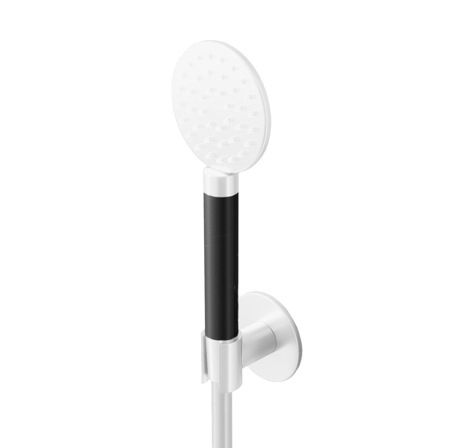 Hotbath Cobber Ronde Handdouche Met Wandsteun En Doucheslang 150cm Mat Wit