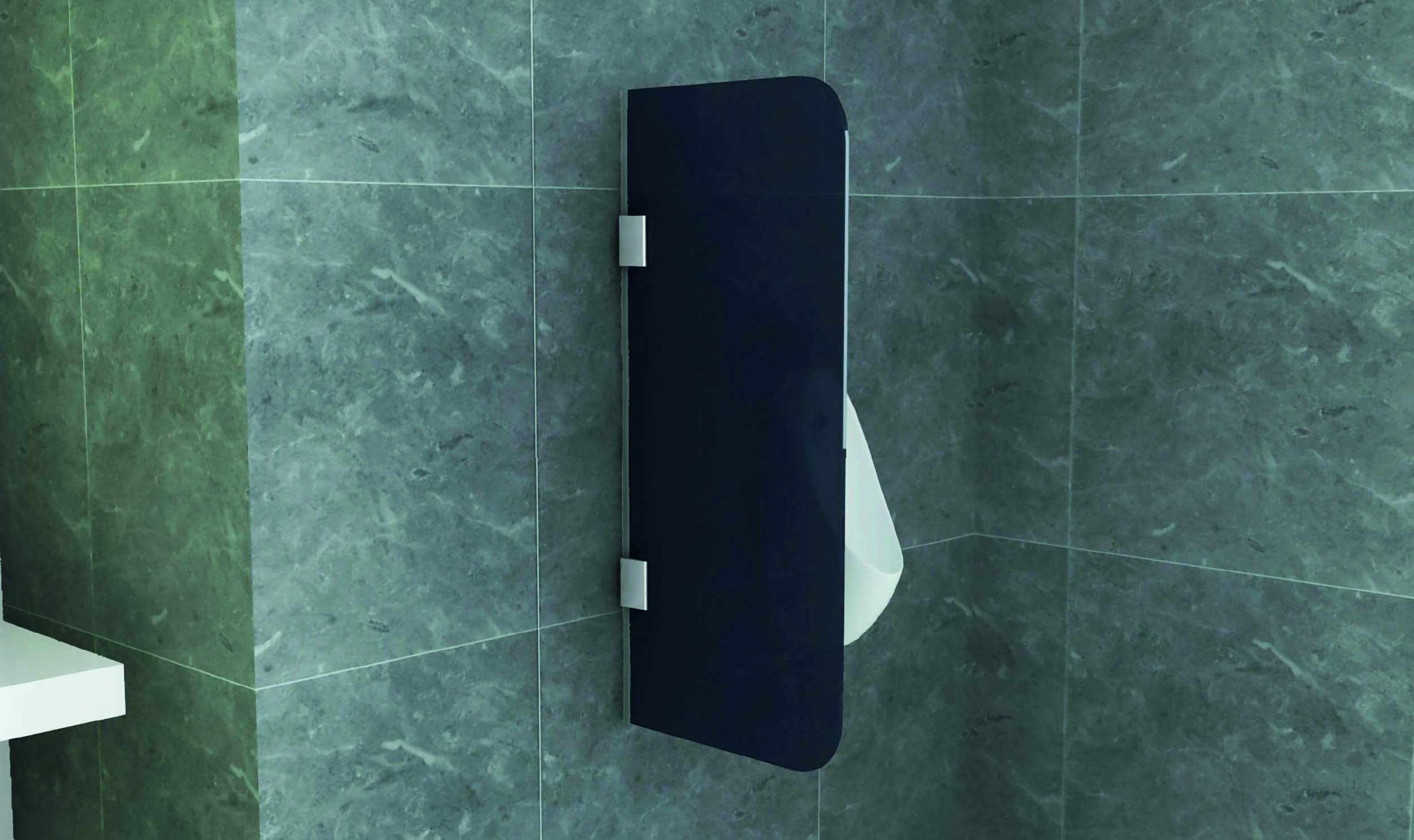 Creavit Aloni Rookglas Urinoir Scheidingswand