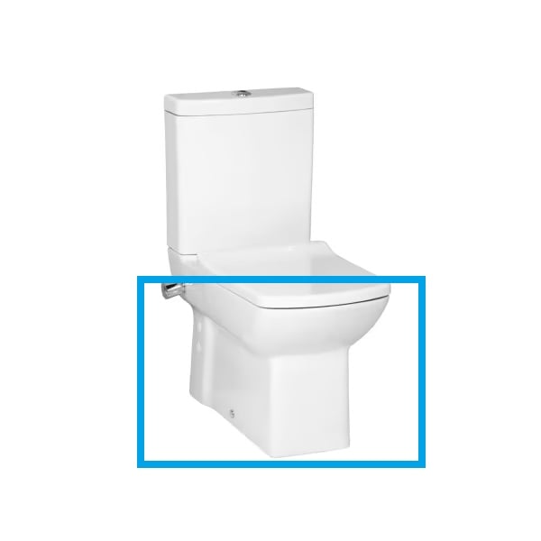 Creavit Lara Wit, Staande Wc Onderpot, Met Sproeier (Bidet), Muur/Onder Uitgang Met Een Geïntegreerde Koud Water Kraan