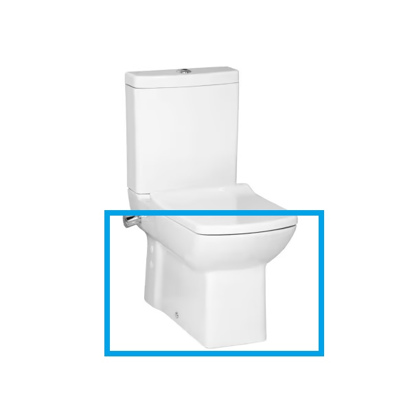 Creavit Lara Wit, Staande Wc Onderpot, Met Sproeier (Bidet), Muur/Onder Uitgang Met Een Geïntegreerde Koud Water Kraan