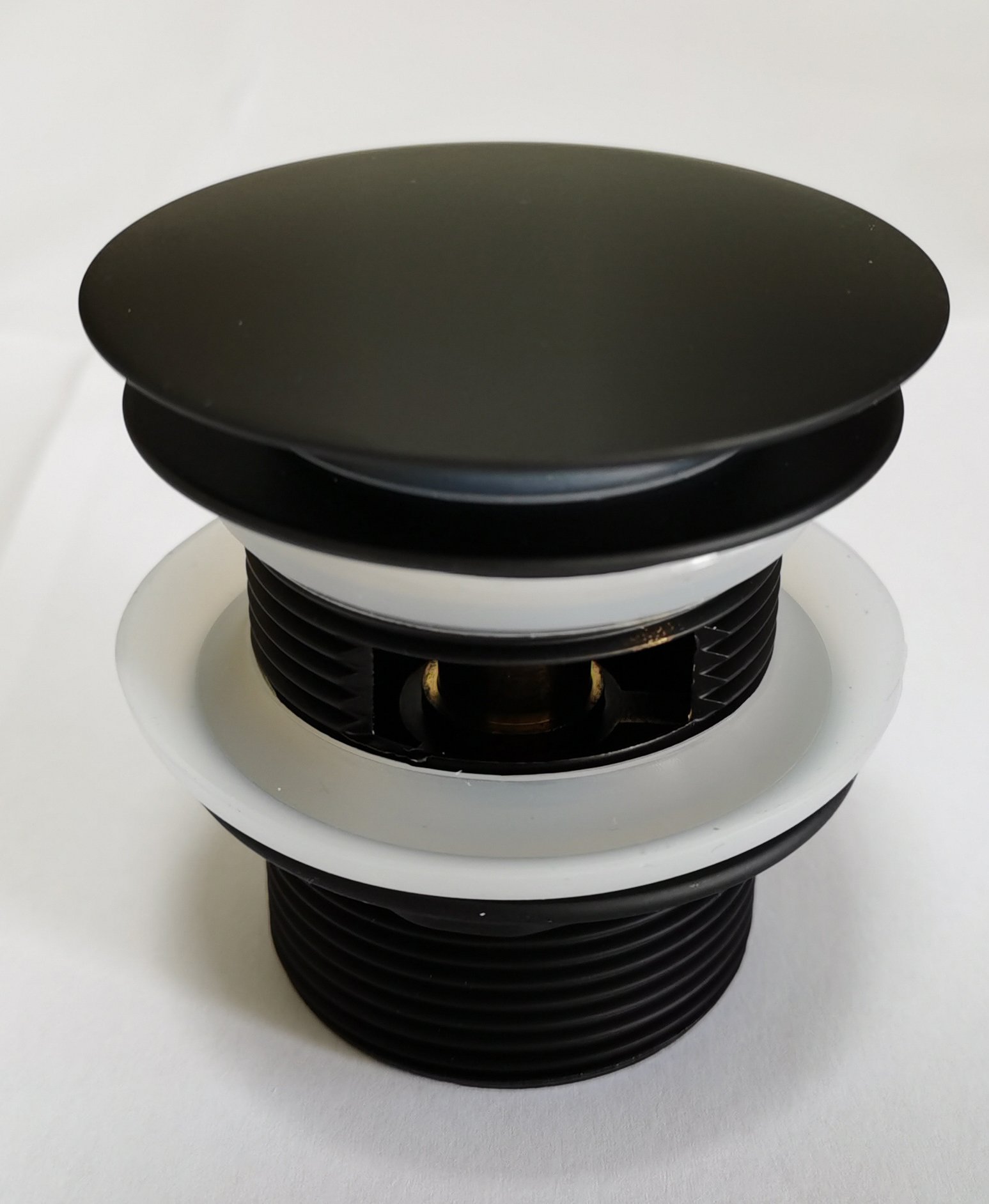 Click waste en Overloop voor Vrijstaande Baden - Mat Zwart