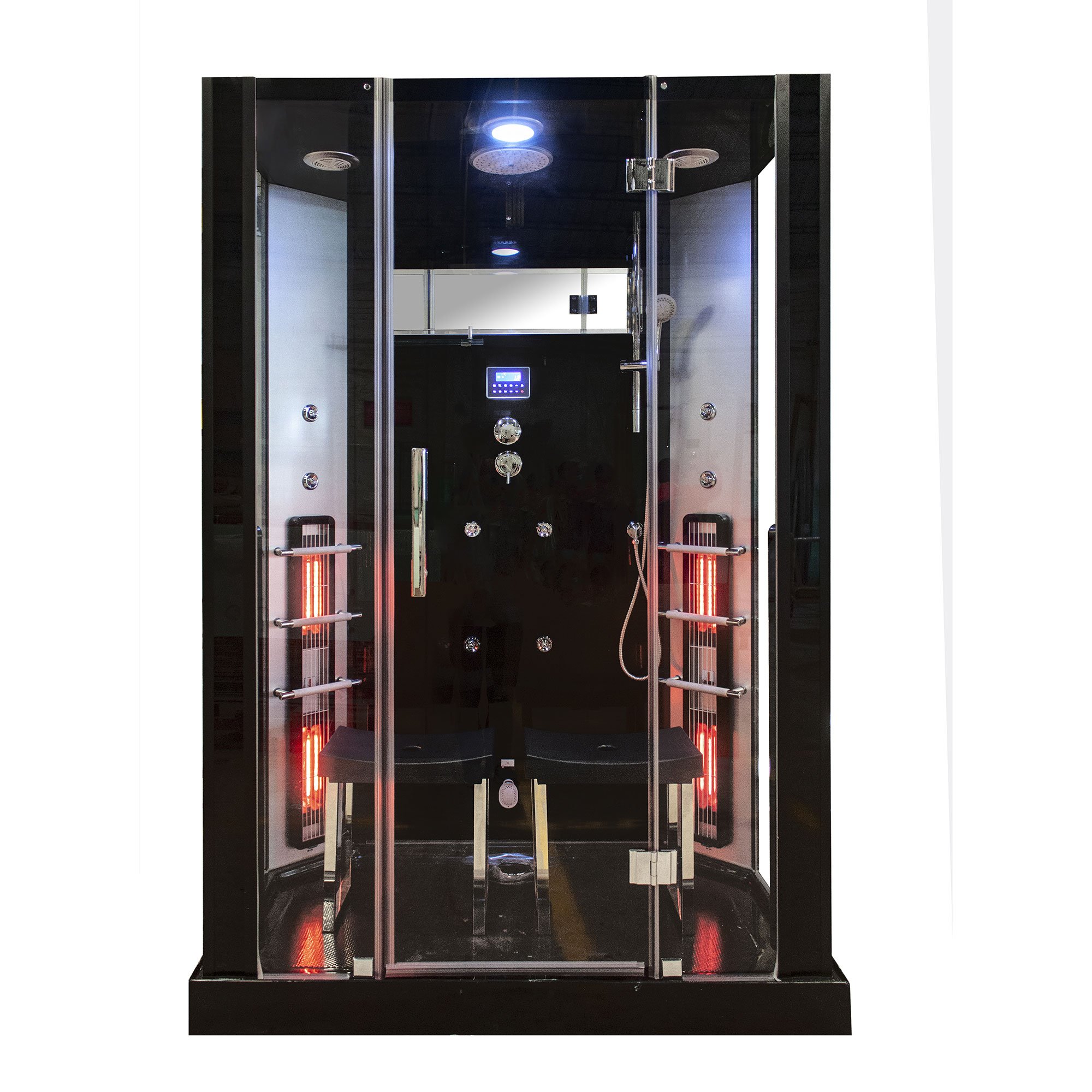 Ylva Rustica Infrarood Stoomcabine 2 Pers. Black 145X90X215 cm