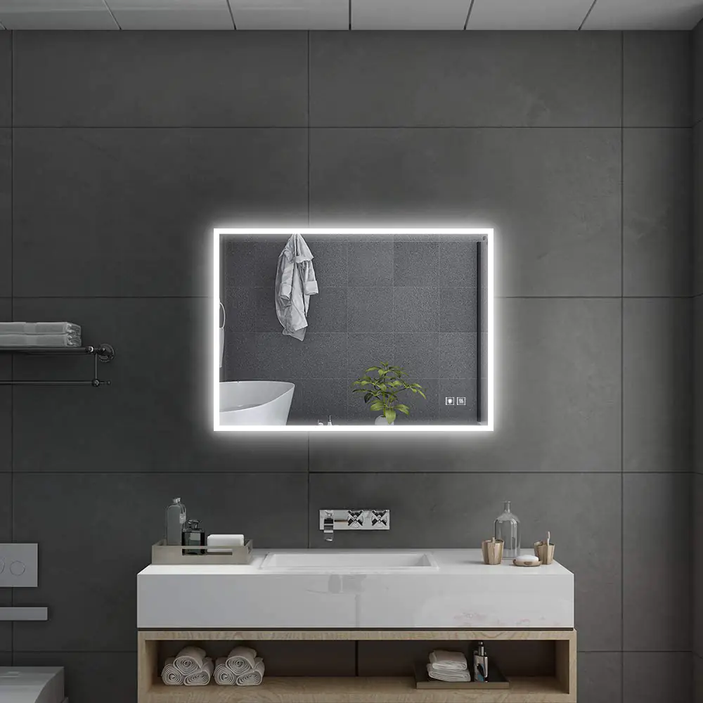 Badkamerspiegel Starlight Touch 70x50 LED En Anti Condens | Sanexo