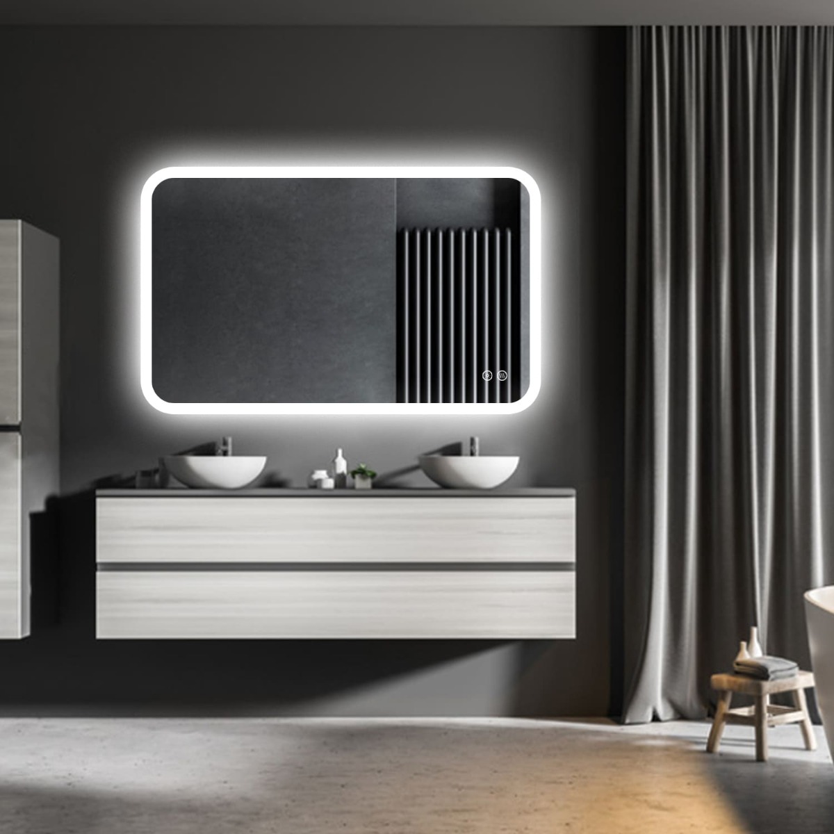 spiegel met verlichting