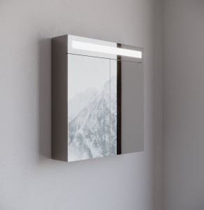 Spiegelkast Luciano 65 met LED Verlichting Taupe