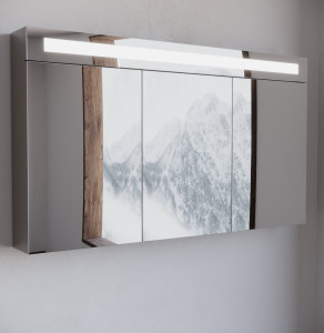 Spiegelkast Luciano 120 met LED Verlichting Taupe