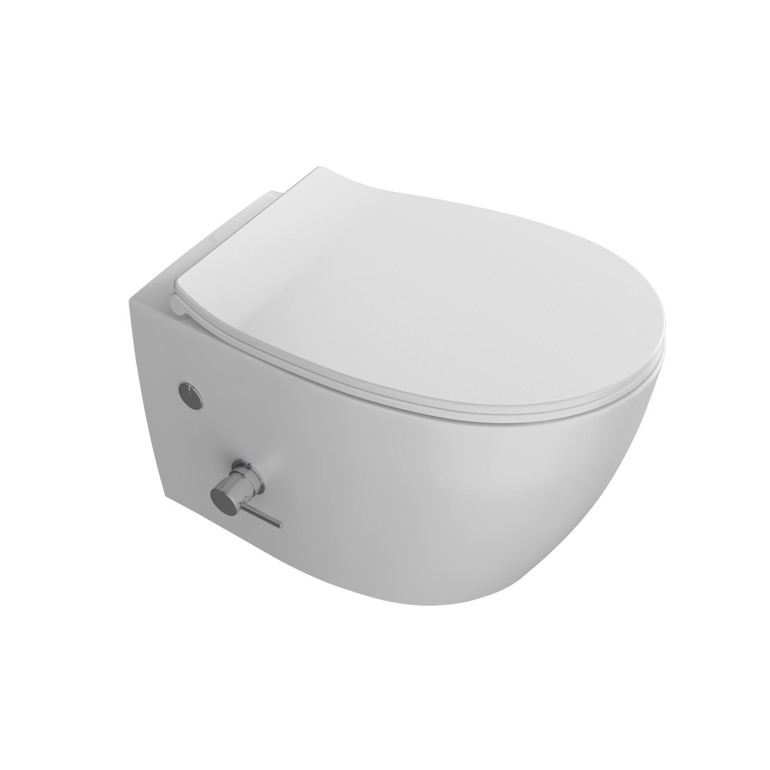 Bidet Toiletpot Randloos Isvea Sentimenti Neo met Ingebouwde Bidetkraan inclusief softclose toiletbril