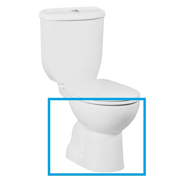 Creavit Sedef Staande Wc Onderpot Wit, Met Sproeier (Bidet), S-Trap