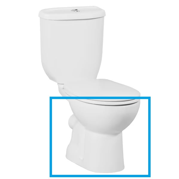 Creavit Sedef Staande Wc Onderpot Wit, Zonder Sproeier (Bidet), P-Trap