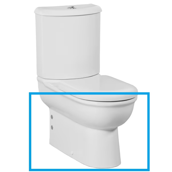 Creavit Selin Staande Wc Onderpot Wit, Zonder Sproeier (Bidet), Muur/Onder-Uitgang