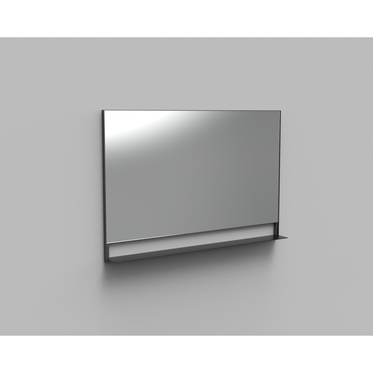 spiegel met planchet zwart