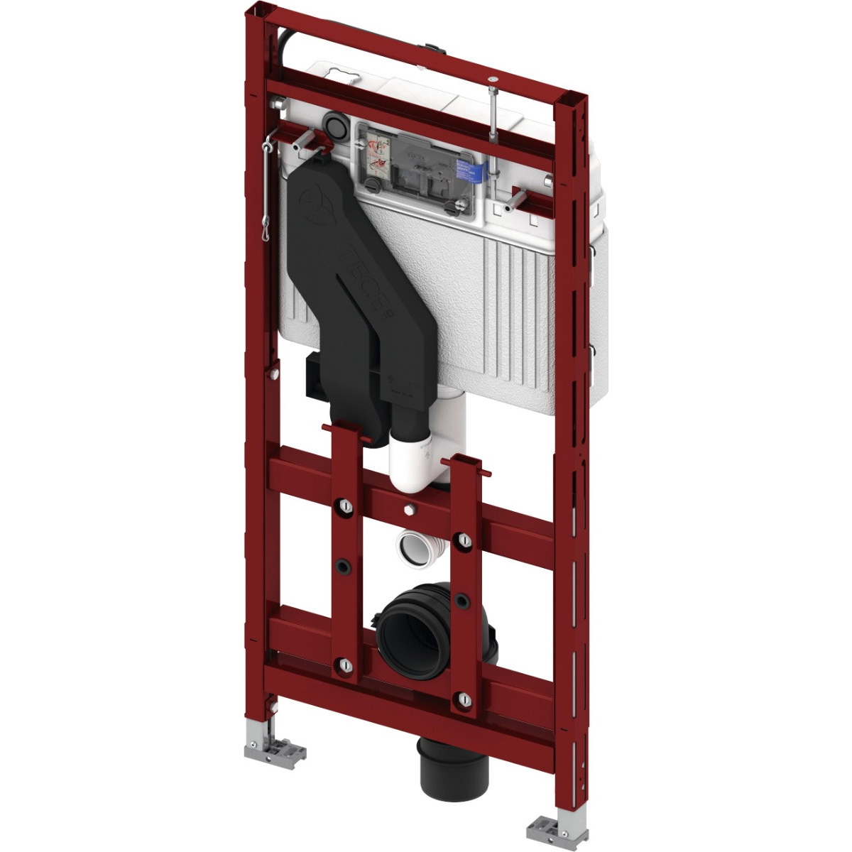 Tecelux Wc-Inbouwframe 400, Bouwhoogte 1120 Mm, In Hoogte Verstelbaar, Met Geurafzuiging