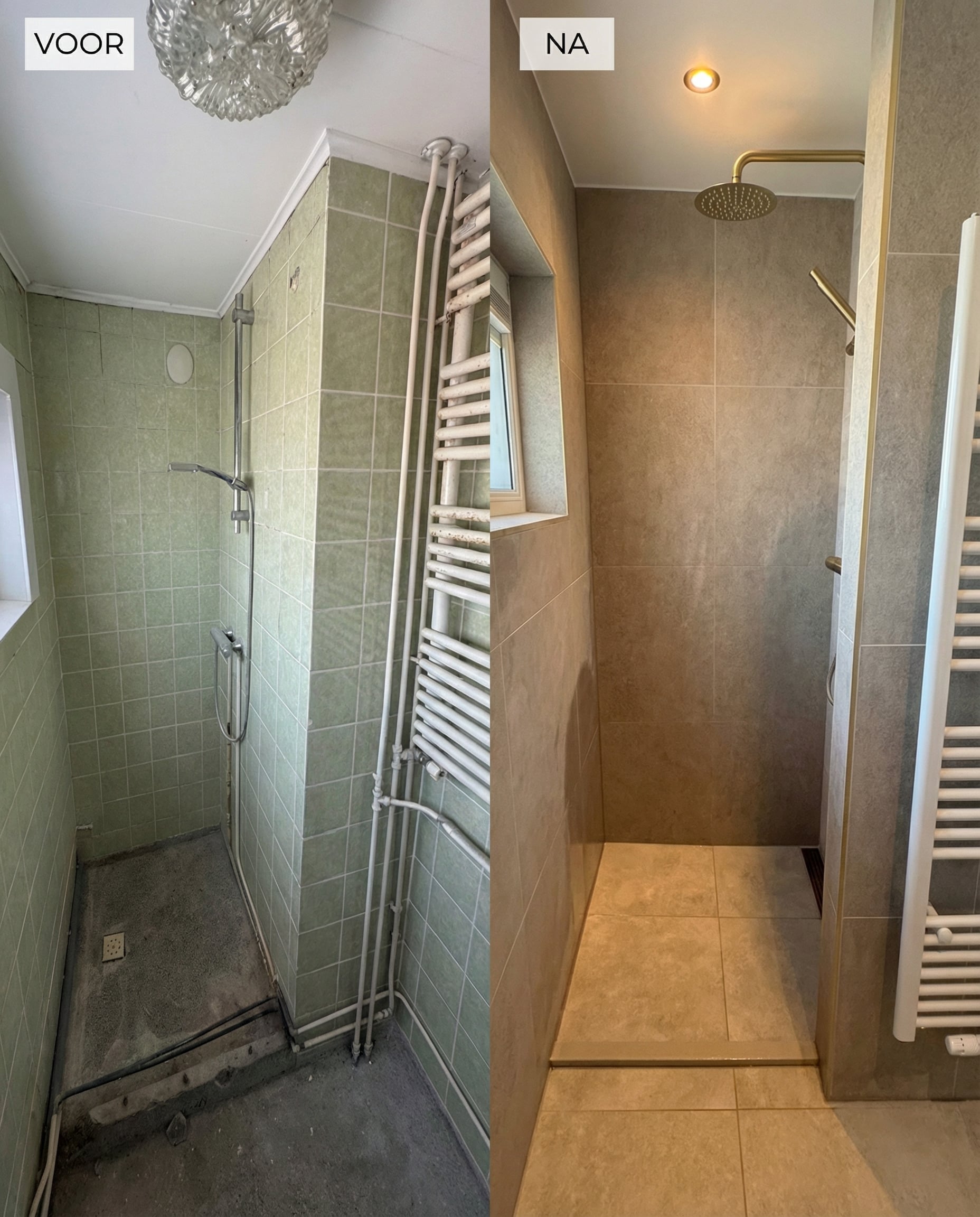 Voor en na resultaat verbouwing